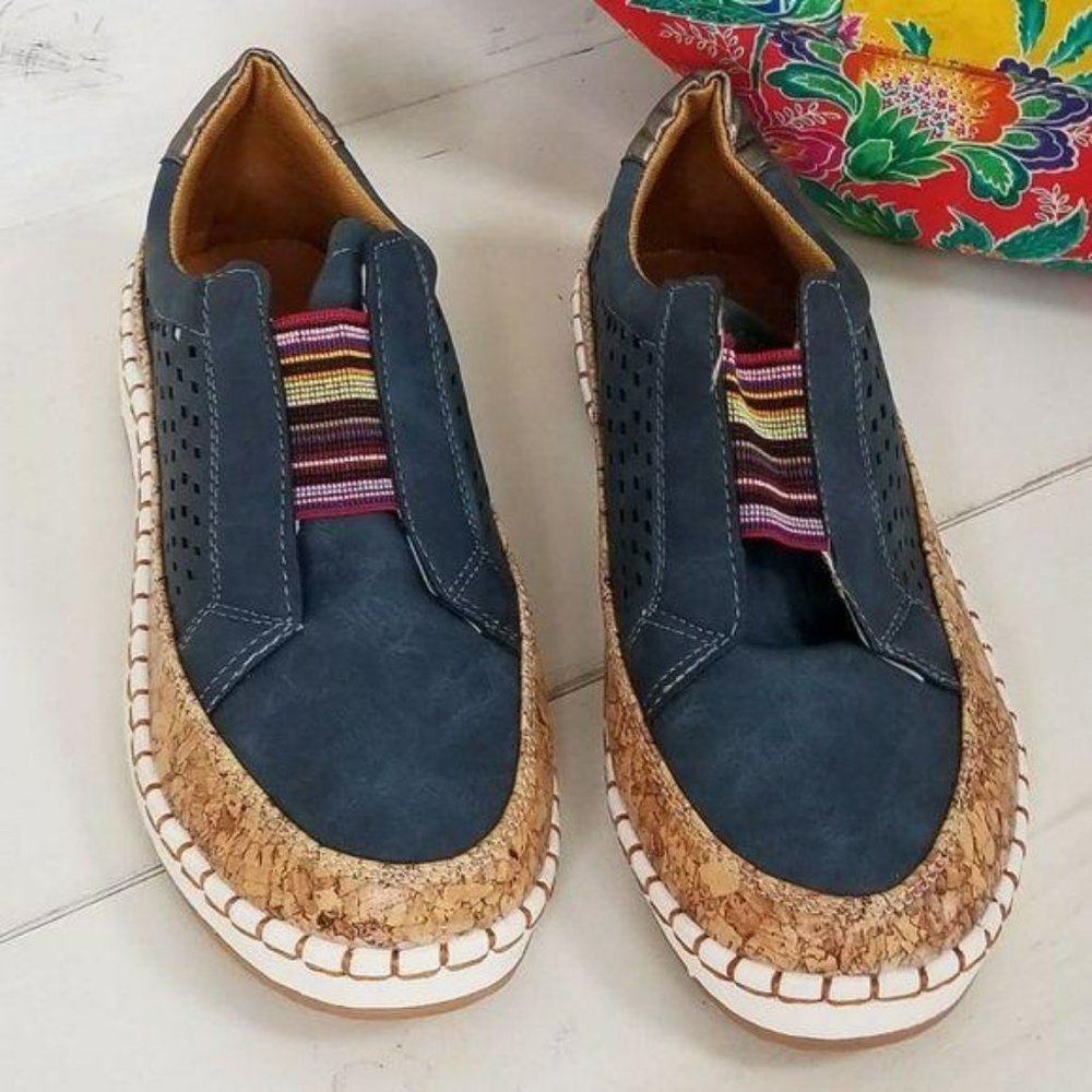 Colorful Slip On Flats Size 9